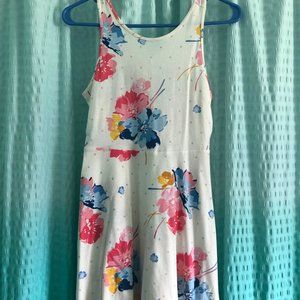 Kids White Floral Dress